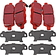 DP31955C Rear Redstuff Ceramic Low Dust Aramid Fiber Ceramic Brake Pad Set