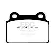 DP31985C Rear Redstuff Ceramic Low Dust Aramid Fiber Ceramic Brake Pad Set