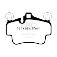 DP32029C Front Redstuff Ceramic Low Dust Aramid Fiber Ceramic Brake Pad Set
