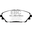 DP32185C Front Redstuff Ceramic Low Dust Aramid Fiber Ceramic Brake Pad Set