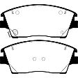 DP33053C Front Redstuff Ceramic Low Dust Aramid Fiber Ceramic Brake Pad Set