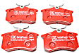 DP3680C Rear Redstuff Ceramic Low Dust Aramid Fiber Ceramic Brake Pad Set