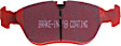 DP3880C Front Redstuff Ceramic Low Dust Aramid Fiber Ceramic Brake Pad Set