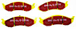 DP41022R Front Yellowstuff Street and Track Aramid Fiber Brake Pad Set