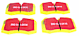 DP41032R Front Yellowstuff Street and Track Aramid Fiber Brake Pad Set