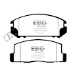 2000 Toyota MR2 Spyder - Rear Aramid Fiber Brake Pad Set, FMSI Pad No. D528; Vented; 5 Bolt Holes; 263mm Dia.; 46mm Height; 16mm Thick; 62mm Center Hole Dia., Yellowstuff Street and Track