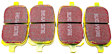 DP41133R Front Yellowstuff Street and Track Aramid Fiber Brake Pad Set