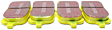 DP41133R Front Yellowstuff Street and Track Aramid Fiber Brake Pad Set
