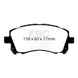 DP41134R Front Yellowstuff Street and Track Aramid Fiber Brake Pad Set