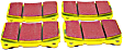 DP41210R Front Yellowstuff Street and Track Aramid Fiber Brake Pad Set
