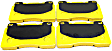 DP41210R Front Yellowstuff Street and Track Aramid Fiber Brake Pad Set