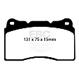 DP41210R Front Yellowstuff Street and Track Aramid Fiber Brake Pad Set