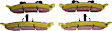 DP41255R Front Yellowstuff Street and Track Aramid Fiber Brake Pad Set