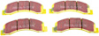 DP41308R Front Yellowstuff Street and Track Aramid Fiber Brake Pad Set