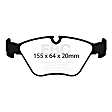 DP41552R Front Yellowstuff Street and Track Aramid Fiber Brake Pad Set