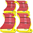 DP41591R Front Yellowstuff Street and Track Aramid Fiber Brake Pad Set