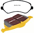 2006 Dodge Caravan - Front Aramid Fiber Brake Pad Set, With Rear Drum, FMSI Pad No. D856; Vented; 5 Bolt Holes; 288mm Dia.; 65mm Height; 28mm Thick; 72mm Center Hole Dia., Yellowstuff Street and Track