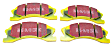 DP41664R Front Yellowstuff Street and Track Aramid Fiber Brake Pad Set