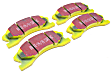 DP41664R Front Yellowstuff Street and Track Aramid Fiber Brake Pad Set