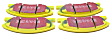 DP41664R Front Yellowstuff Street and Track Aramid Fiber Brake Pad Set