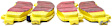 2005 Chevrolet Express 1500 - Rear Aramid Fiber Brake Pad Set, 4.3L 6Cyl, FMSI Pad No. D974, Yellowstuff Street and Track