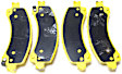 2005 Chevrolet Express 1500 - Rear Aramid Fiber Brake Pad Set, 4.3L 6Cyl, FMSI Pad No. D974, Yellowstuff Street and Track