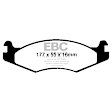 DP41785R Yellowstuff Street and Track Aramid Fiber Brake Pad Set