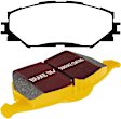 DP41791R Front Yellowstuff Street and Track Aramid Fiber Brake Pad Set