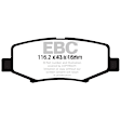 DP41799R Rear Yellowstuff Street and Track Aramid Fiber Brake Pad Set