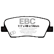 DP41806R Rear Yellowstuff Street and Track Aramid Fiber Brake Pad Set
