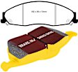 DP41841R Front Yellowstuff Street and Track Aramid Fiber Brake Pad Set