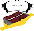 2019 Lexus RC300 - Rear Aramid Fiber Brake Pad Set, 3.5L 6Cyl, FMSI Pad No. D1391, Yellowstuff Street and Track