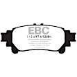 2019 Lexus RC300 - Rear Aramid Fiber Brake Pad Set, 3.5L 6Cyl, FMSI Pad No. D1391, Yellowstuff Street and Track