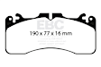 DP41867R Front Yellowstuff Street and Track Aramid Fiber Brake Pad Set