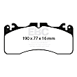 DP41867R Front Yellowstuff Street and Track Aramid Fiber Brake Pad Set