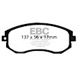 DP41884R Front Yellowstuff Street and Track Aramid Fiber Brake Pad Set