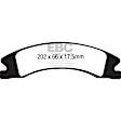 DP41885R Front Yellowstuff Street and Track Aramid Fiber Brake Pad Set
