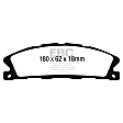 DP41886R Front Yellowstuff Street and Track Aramid Fiber Brake Pad Set