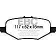 DP41887R Rear Yellowstuff Street and Track Aramid Fiber Brake Pad Set