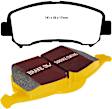 2010 Nissan Sentra - Front Aramid Fiber Brake Pad Set, 2.5L 4Cyl, FMSI Pad No. D1374, Yellowstuff Street and Track