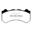 DP41983R Front Yellowstuff Street and Track Aramid Fiber Brake Pad Set