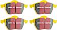 DP42075R Rear Yellowstuff Street and Track Aramid Fiber Brake Pad Set