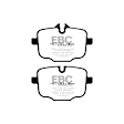 2018 BMW 640i xDrive Gran Coupe - Rear Aramid Fiber Brake Pad Set, FMSI Pad No. D1469, Yellowstuff Street and Track