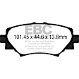 DP42186R Rear Yellowstuff Street and Track Aramid Fiber Brake Pad Set