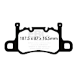 DP42207R Rear Yellowstuff Street and Track Aramid Fiber Brake Pad Set