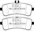 DP42331R Front Yellowstuff Street and Track Aramid Fiber Brake Pad Set