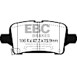 DP43074R Rear Yellowstuff Street and Track Aramid Fiber Brake Pad Set