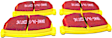 DP4528R Rear Yellowstuff Street and Track Aramid Fiber Brake Pad Set