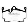 DP51920NDX Rear Bluestuff NDX Aramid Fiber Full Race Aramid Fiber Brake Pad Set