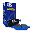 2017 Nissan Rogue - Front Aramid Fiber Brake Pad Set, FMSI Pad No. D1374; Vented; 5 Bolt Holes; 296/300/320mm Dia.; 44/49mm Height; 26/28mm Thick; 62/68mm Center Hole Dia.; 3 Rows Of Seats; w/S32 Payload, Bluestuff NDX Aramid Fiber Full Race